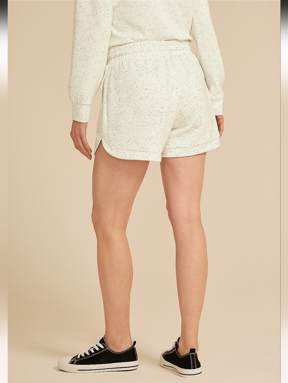 Maurices Speckle Cloud Scuba Knit High Rise 4in Short- XXL - Picture 3 of 6